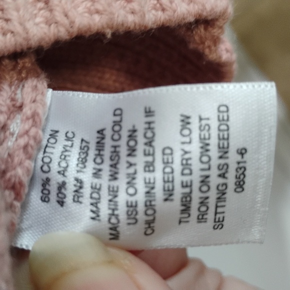 Arizona | Mauve Cropped Knit Sweater | XL | NWOT - Picture 5 of 5